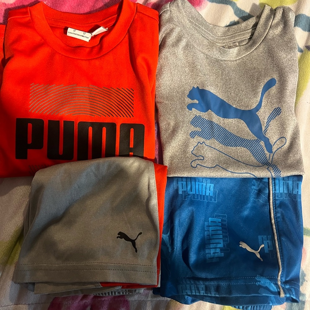 Two 2-piece puma 3T toddler boy sets